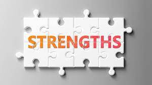 Knowing Your Strengths Knowing our strengths has many benefits. If we know our strengths we can support our areas of developing skills more readily. Also, when we are feeling low, coupled with breathing, reminding ourselves :of our strengths is always a nice prompt to think more kindly about ourselves!